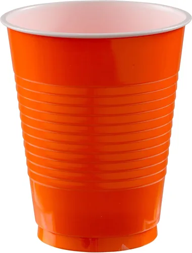 Miniatura 7 de Vasos de plástico color rojo manzana (paquete de 20) – 18 onzas – Vasos versátiles para interiores y exteriores, fiestas, bodas, cumpleaños