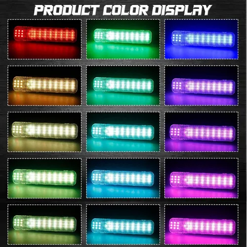 Miniatura 2 de NDRUSH Panel de puerta interior LED RGB con luz de cortesía, compatible con Silverado/Sierra C/K 1500 2500 3500 Pickup Suburban Tahoe Avalanche
