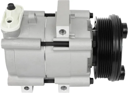 CCIYU Compresor de CA con embrague 1997-2001 para Ford E-150 Econoline 4.2L A/C compresor de aire acondicionado reemplaza 5U2Z19V703ED