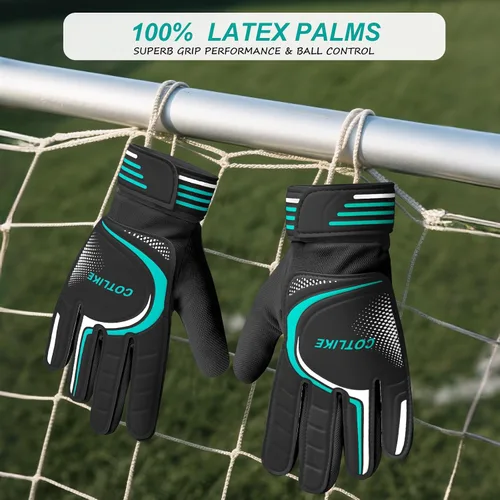 Miniatura 5 de Guantes de Portero de Fútbol – Guantes de Portero para Niños, Niñas y Jóvenes, Guantes de Portero para Niños de 8-12 con Agarres Fuertes, Palmas