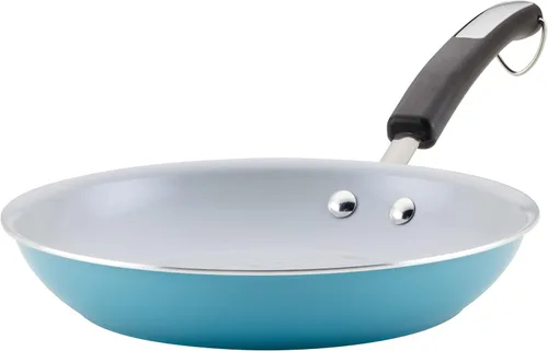 Sartén antiadherente de cerámica EcoAdvantage de Farberware, 10 pulgadas, Aqua Aguamarina
