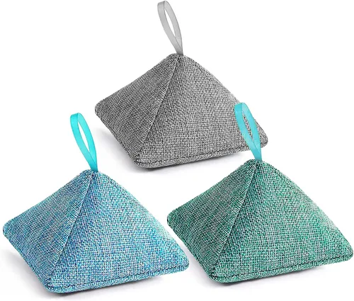 Miniatura 9 de Bolsas de carbón de bambú absorbentes de olores, paquete de 4×500g (17.64 oz cada una) bolsas purificadoras de aire de carbón de bambú, para 4