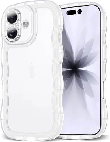 Miniatura 71 de SKYLMW Compatible con iPhone 6s Plus/6 Plus Case de 5.5", Linda Kawaii Marco Ondulado Rizado Forma de Marco Funda de Silicona Suave Resistente a