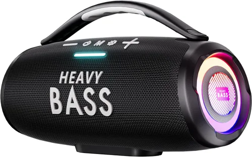 Altavoces Bluetooth inalámbricos, altavoz portátil de 80 W máximo con graves profundos, tiempo de reproducción de 20 horas, IPX6 impermeable, doble
