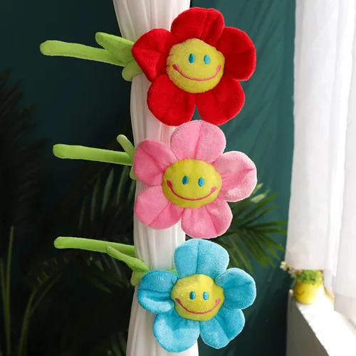 Miniatura 2 de Flor artificial de peluche, ramo de girasol de felpa con tallos flexibles, flores rellenas para decoración del hogar para bodas, fiestas, Morado