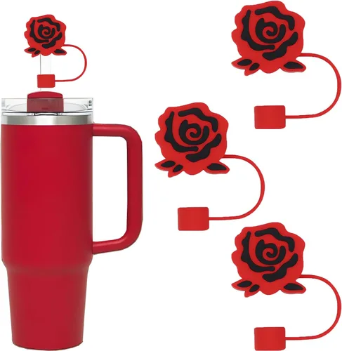 Miniatura 13 de LDKEDKF 11 piezas de cubiertas para pajitas de vaso Stanley, tapa de silicona para pajitas de vaso Stanley de 30 y 40 onzas con vasos, accesorios