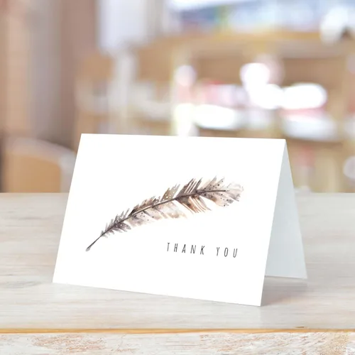 Miniatura 3 de Boho Spirit tarjeta de agradecimiento surtidas – Set de 36 interior en blanco – 6 Diseños interior en blanco – de tarjetas con sobres blancos