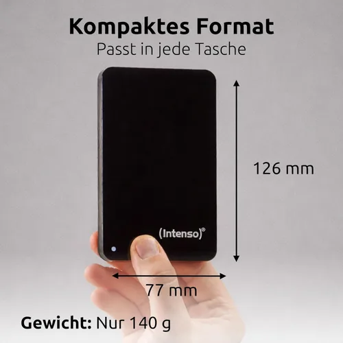 Miniatura 7 de Intenso Unidad de Memoria - Disco Duro Externo 2, 5" 2 TB Negro
