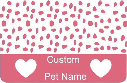 Alfombrilla Personalizada para Cuenco de Gato y Perro - Antideslizante, Impermeable, Alfombrilla Personalizada para Mascotas para Comida y Agua