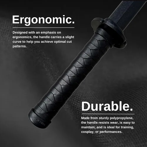 Miniatura 3 de E-BOGU Polipropileno Madera Estilo Practica Espada Negra (33")