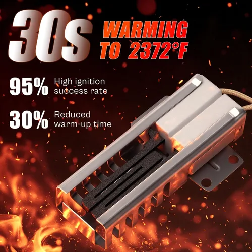 Miniatura 2 de Reemplazo del encendedor de horno WB13K21 para G-E (JGB, JGS, AGB, PGB910 Series) - Reemplazar WB13K0021, WB13T10045, WB13K10026-Fit