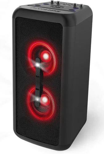 Miniatura 10 de Philips Altavoz Bluetooth para fiestas, refuerzo dinámico de bajos, Bluetooth y entrada auxiliar, entrada de micrófono, emparejamiento inalámbrico
