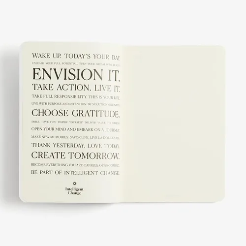 Miniatura 7 de Intelligent Change Cuaderno diario pequeño diario, cuaderno rayado, cuaderno de trabajo para productividad y atención plena, diario A5 de tapa suave