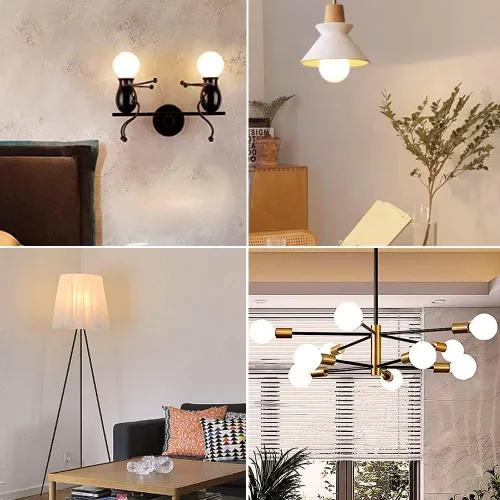 Miniatura 7 de paquete de 2 focos LED Globe G30/G95, foco LED Globe de luz blanca cálida 2700K regulable, equivalente a 5 W, foco LED Globe de 40 W, CRI 90+