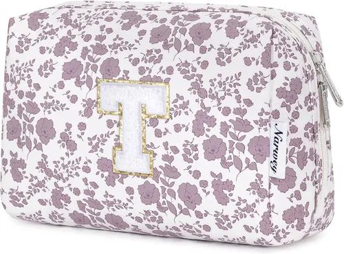 Miniatura 149 de Narwey Bolsa de maquillaje con inicial, regalos de graduación para adolescentes, niñas, niños y adolescentes, cosas de moda de 6 a 18 años, bolsa