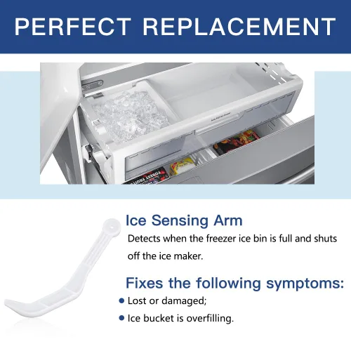 Miniatura 3 de DA61-05435A Guía completa de hielo para nevera, pieza de repuesto de brazo de nivel de apagado apto para refrigeradores Samsung
