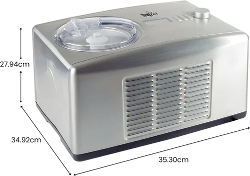 Miniatura 8 de Total Chef - Máquina automática de helados, compresor integrado 2 en 1 para yogur helado, gelato y sorbete, Nieve golosinas, sin sal ni Plateado
