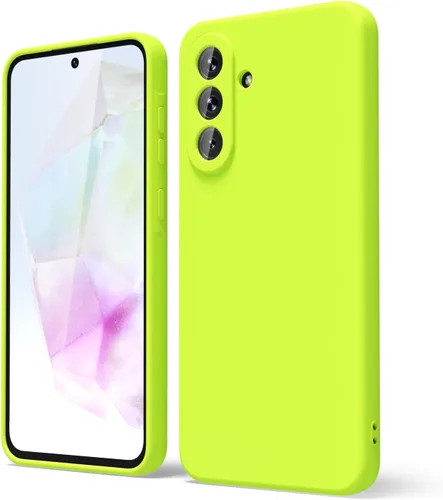Miniatura 144 de oakxco Funda para teléfono Samsung Galaxy A12 con agarre de silicona líquida, linda delgada fina suave cubierta de gel de goma TPU lisa para mujeres