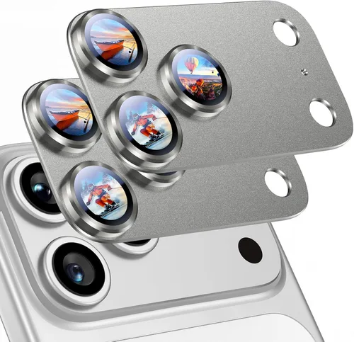 Miniatura 36 de Uyiton Compatible con iPhone 17 Pro Protector de Lente de Cámara - [No Fácil de Romper][Fuerte Adsorción][Compatible con Fundas] Cubierta de Titanio