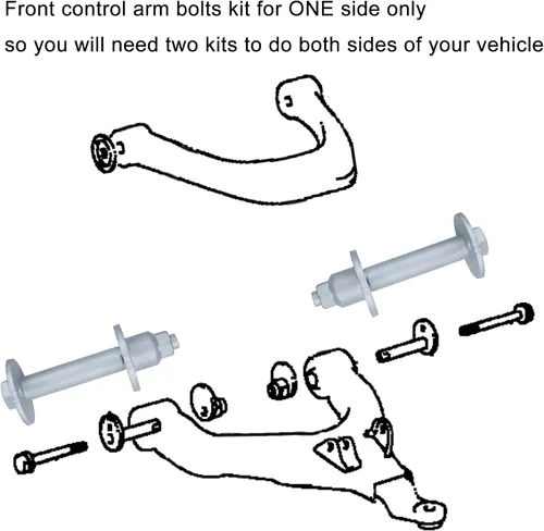 Miniatura 4 de Pernos de Ajuste de Camber y Convergencia para Alineación Delantera, Kit de Pernos de Leva del Brazo de Control Inferior Compatible con Toyota