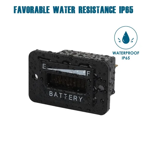 Miniatura 5 de Indicador de combustible de batería Runleader RL-BI003 12-24V 36V 48V 72V para equipos alimentados por CC como elevadores de horquilla, carritos