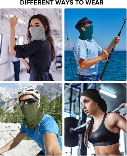 Miniatura 7 de LUNGEAR Bufanda para el cuello, bandana con protección UV, pasamontañas para deportes al aire libre