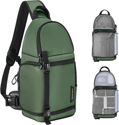 Miniatura 11 de K&F CONCEPT Bolso de Hombro para Cámara Bolso Bandolera para Cámara Mochila para Cámara DSLR/SLR/Sin Espejo para Fotografía Compatible