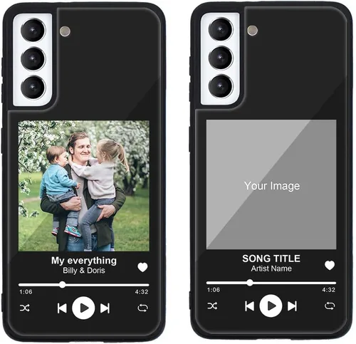 Miniatura 74 de Funda de teléfono personalizada para Samsung Galaxy S22+ / S22 Plus 5G, funda de TPU suave de vidrio templado antiarañazos personalizada con foto