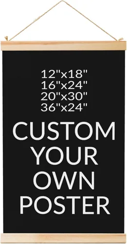 Miniatura 8 de Pósteres colgantes personalizados para pared, añade tu propio texto personalizado, imagen de texto personalizado, pintura de pergamino colgante