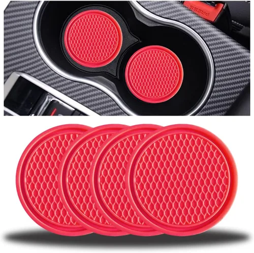 Miniatura 13 de zipelo Paquete de 4 Posavasos para Tazas de Automóvil, Inserto Posavasos para Portavasos de Vehículo de 2.75 Pulgadas, Antideslizante Automotriz