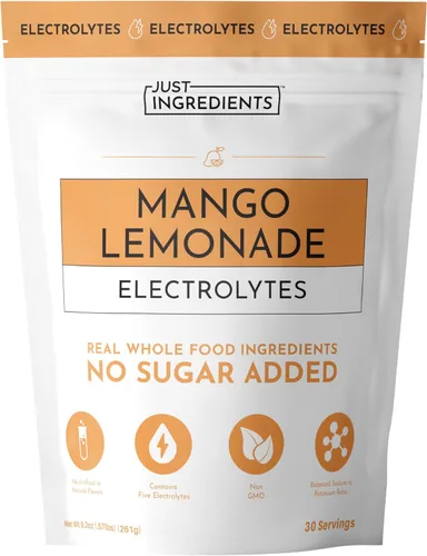 Miniatura 14 de JUST INGREDIENTS Blue Hawaiian - Mezcla de bebida de electrolitos 30 porciones Agua de coco orgánica, espirulina y electrolitos de 5 claves