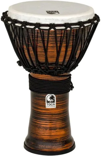 Miniatura 8 de Toca Freestyle II Mecánicamente Tuned Djembe - Puesta de sol africana