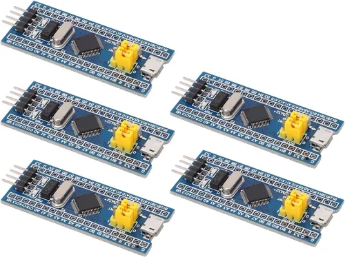 Miniatura 4 de STM32F103C8T6 Placa de desarrollo de sistema mínimo 5-Pack Kit de núcleo de 40 pines para proyectos de electrónica integrada y aprendizaje