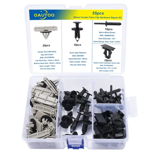 Miniatura 2 de 55pcs Fender Flare Clips Kit de Hardware para Jeep Liberty Dodge Nitro