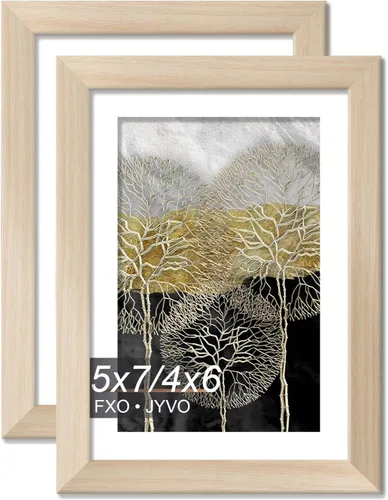 Miniatura 68 de Fxojyvo Marco de Fotos de 4x6, Muestra Foto de 3.5x5 con Paspartú o 4 x 6 Sin Paspartú, Liviano y de Alta Transparencia Marco de 4 por 6 para Pared