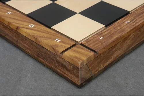 Miniatura 6 de Players Choice - Tablero de ajedrez de madera de arce y ébano con anotaciones, cuadrado de 2.165 in, acabado mate