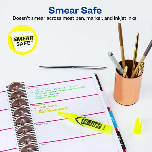 Miniatura 2 de Marcadores fluorescentes para escritorio HI-LITER, Amarillo fluorescente