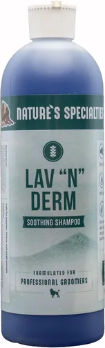 Miniatura 8 de Nature's Specialties Lav-N-Derm Champú antiséptico calmante ultra concentrado para mascotas, hace hasta 50 galones, alivia varios problemas de piel