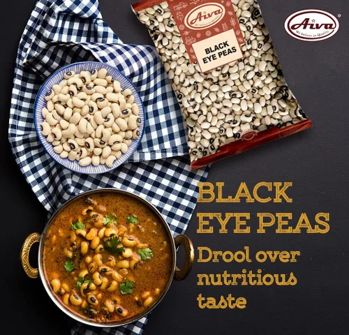 Miniatura 5 de Aiva Black Eye Peas (Lobiya o Choula) Frijoles secos enteros - 4 libras de caupí a granel - Frijoles secos prémium para sopas, ensaladas y curry