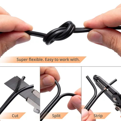 Miniatura 4 de Wirefy Cable de paisaje de bajo voltaje 10/2 de 50 pies Cable de iluminación de paisaje de bajo voltaje Cobre puro Entierro directo al aire