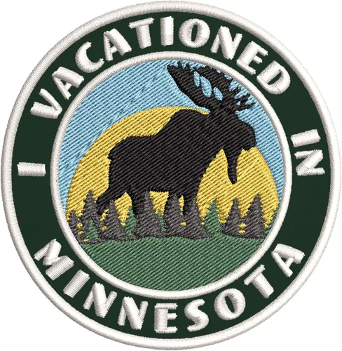 Miniatura 3 de I Vacationed in Minnesota - Parches decorativos bordados de 3.5 pulgadas, para planchar o coser, recuerdos de vacaciones, viajes, aventura, tema