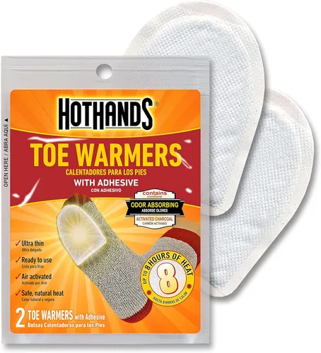 Miniatura 6 de HotHands Paquete económico de calentador de manos (10 pares) y calentador adhesivo para dedos de los pies, paquete de 6 pares