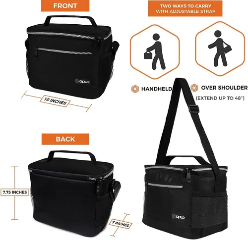Miniatura 3 de opux Lonchera térmica para hombres y mujeres, bolsa de almuerzo para el trabajo y la escuela, a prueba de fugas, hielera suave tipo tote
