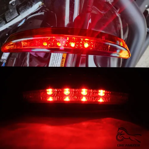 Miniatura 4 de DREAMIZER Luz Trasera LED para Motocicleta, Borde del Guardabarros, Luz de Freno con Señales de Giro para Sportster XL883N XL1200N XL1200V XL1200X