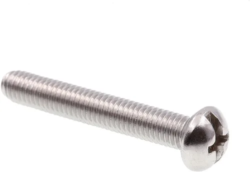 Prime-Line 9004329 Tornillos de máquina, cabeza redonda, unidad combinada Phillips/ranurada, #10-32 x 1-1/4 pulgadas (paquete de 100)