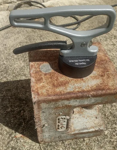 Miniatura 7 de ULIBERMAGNET Herramienta de recogida magnética fuerte, imán de elevación fuerte con liberación rápida, colector de material portátil con mango