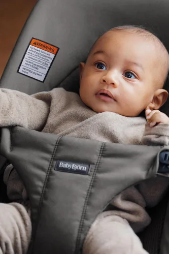Miniatura 5 de BabyBjörn Bouncer Balance Soft, Gris Oscuro, Tejido/Jersey, Tri-Tela Asiento Ajustable de Mecedora para Bebé 2-en-1 y Silla para Niños Pequeños
