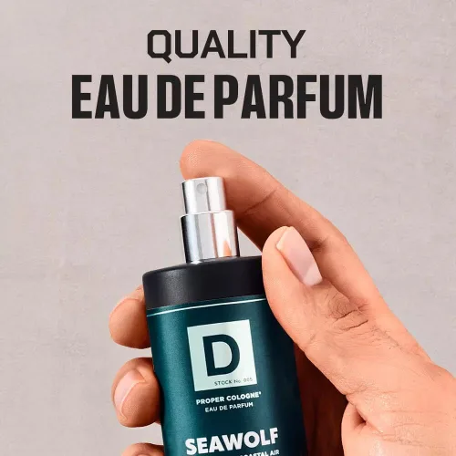 Miniatura 7 de Duke Cannon Proper Cologne Seawolf Eau de Parfum para hombre Driftwood and Coastal Air Aroma sutil y fresco de larga duración 1.7 onzas