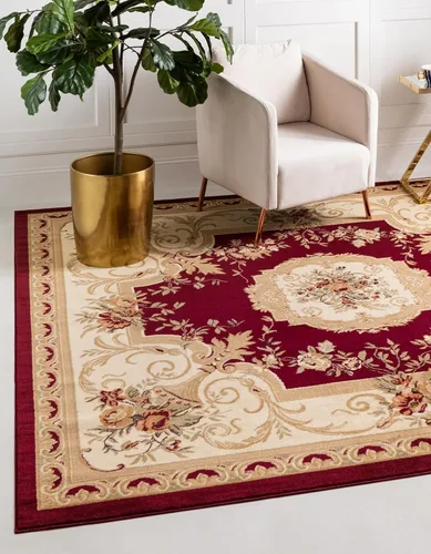 Miniatura 18 de Unique Loom Versailles Collection - Alfombra tradicional clásica con motivo floral, colección Versailles