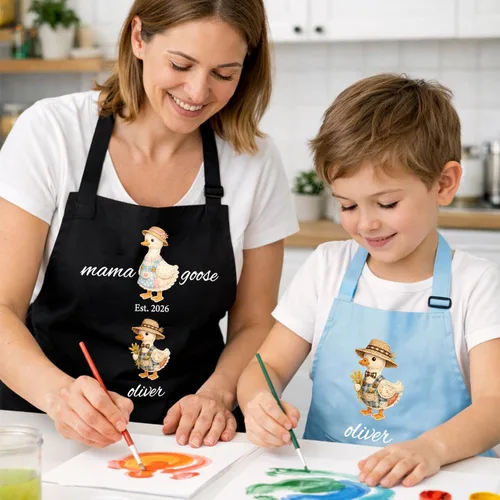 Miniatura 3 de Delantales personalizados con monograma para hombres, mujeres, regalos personalizados para el día de la madre, delantal impermeable para mamá